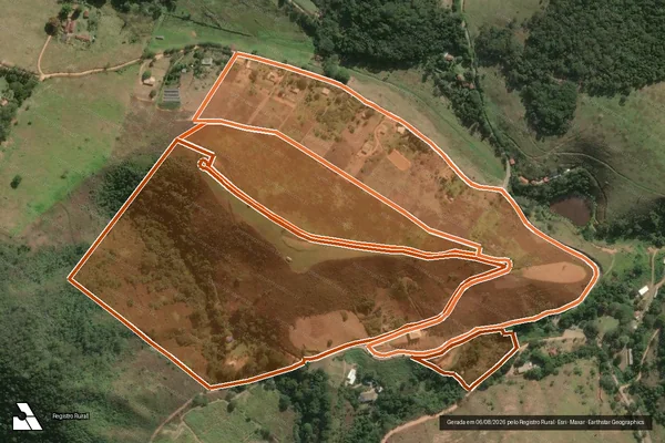 Imagem de satélite de Sitio Santa Cruz Do Comercio em PARAÍBA DO SUL - RJ