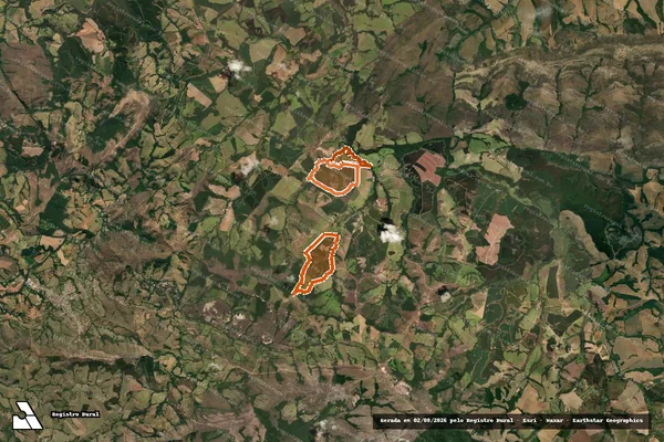 Imagem de satélite de QUITERIA em INGAÍ - MG