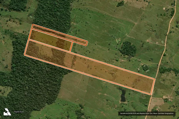 Imagem de satélite de SITIO FIALHO em OURO PRETO DO OESTE - RO