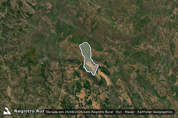 Imagem de satélite de Fazenda Campos Altos em CAMPINAÇU - GO