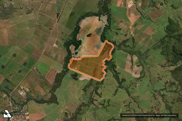 Imagem de satélite de FAZENDA NOSSA SENHORA DE FATIMA em RIO VERDE DE MATO GROSSO - MS