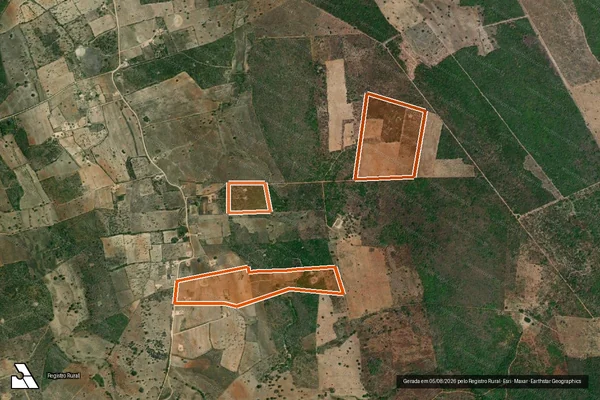 Imagem de satélite de FAZENDA VILA NOVA em MONTE SANTO - BA