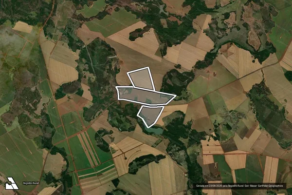 Imagem de satélite de Fazenda Palma do Monjolo em TURVELÂNDIA - GO