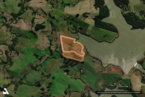 Imagem de satélite de FAZENDA STO ANTONIO em SÃO DOMINGOS - SC