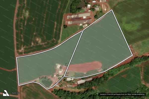 Imagem de satélite de Lotes 36 E 37b Da Gleba 41 Dv em DOIS VIZINHOS - PR