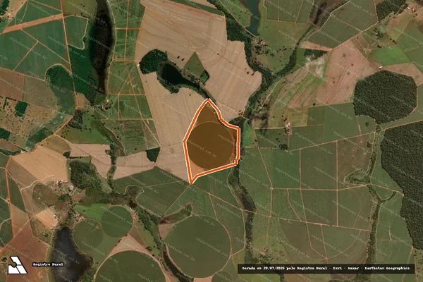 Imagem de satélite de Fazenda Jatoba em ITAPACI - GO