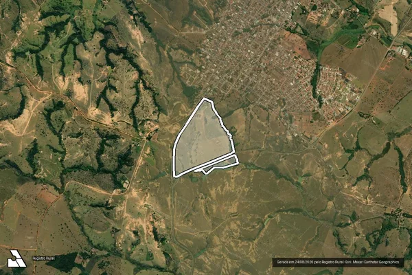 Imagem de satélite de Fazenda Patos Retiro Sede em DORES DO INDAIÁ - MG
