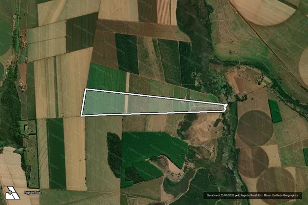 Imagem de satélite de Fazenda Rio Velho I em COLÔMBIA - SP