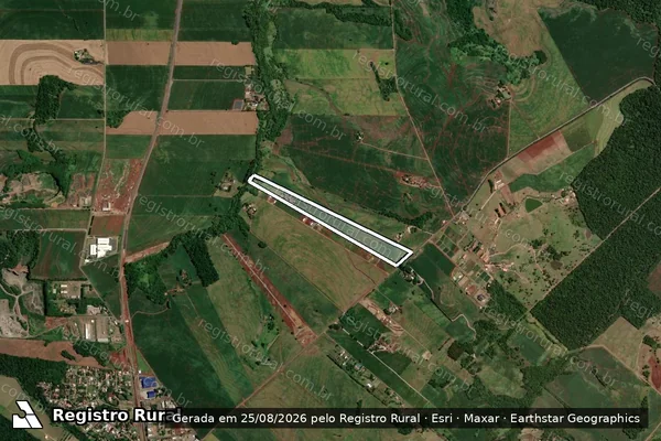 Imagem de satélite de LOTES Nº 205/A-1 E 205-B-1 em MARINGÁ - PR