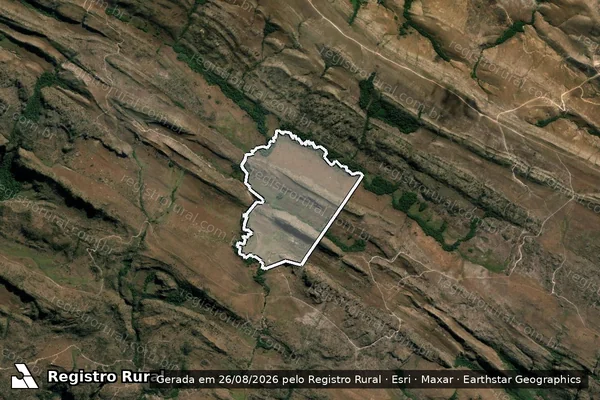 Imagem de satélite de FAZENDA OASIS DA SERRA em DELFINÓPOLIS - MG