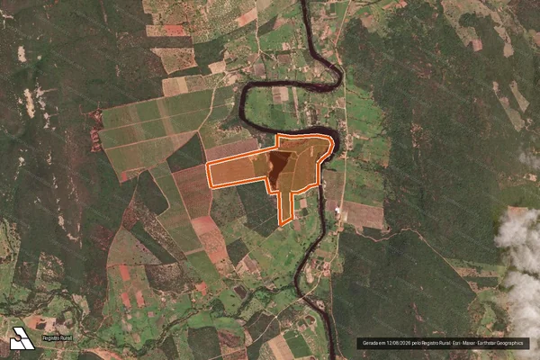 Imagem de satélite de FAZENDA CANA BRAVA em JUSSIAPE - BA