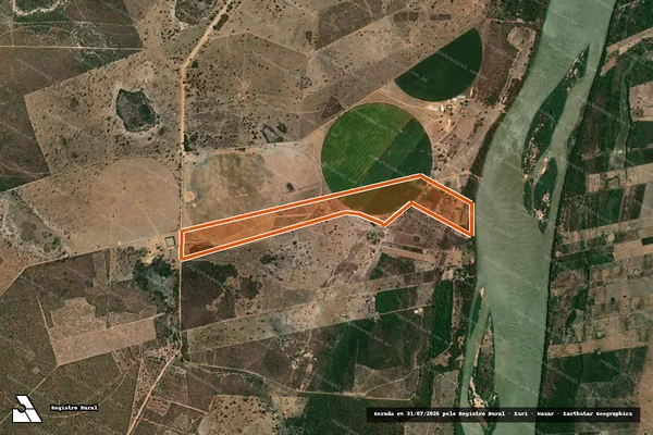Imagem de satélite de Fazenda Vereda Ou Pocoes em SÃO ROMÃO - MG