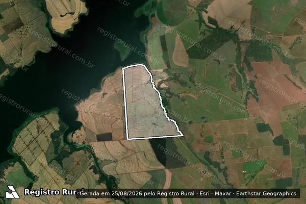 Imagem de satélite de FAZENDA SANTA ANA em POPULINA - SP