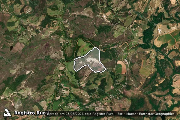 Imagem de satélite de Sitio Cesar de Pina em TIRADENTES - MG