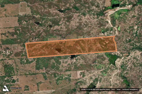 Imagem de satélite de Sítio Poço Dos Cavalos em BANABUIÚ - CE