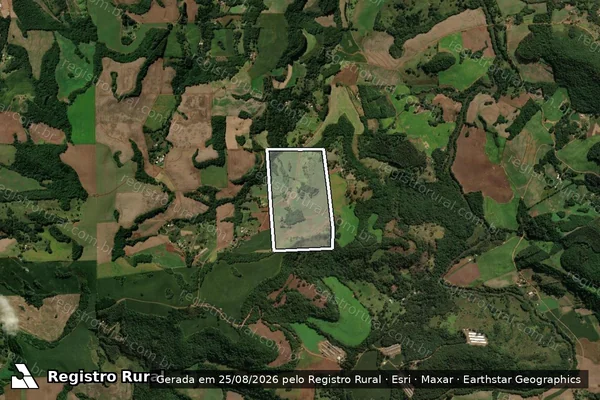 Imagem de satélite de LOTE 79-A1 NÚCLEO P.BCO MAT.57.811 em PATO BRANCO - PR