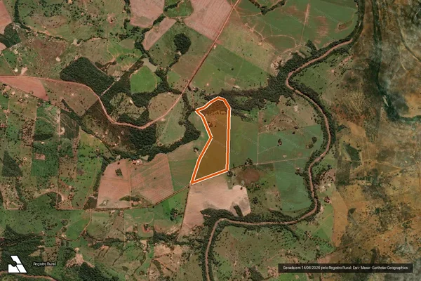 Imagem de satélite de Lote 01, P.A. Nossa Sra Aparecida em DOVERLÂNDIA - GO
