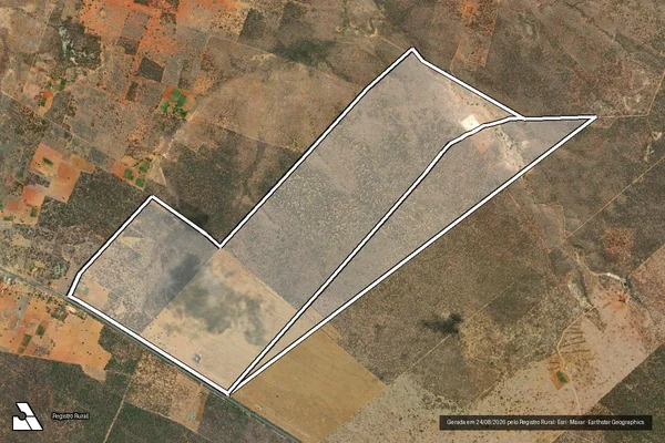 Imagem de satélite de FAZENDA NOSSA SENHORA APARECIDA em ITAGUAÇU DA BAHIA - BA