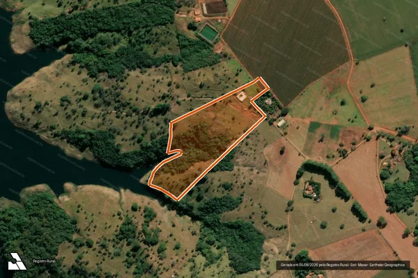 Imagem de satélite de Fazenda Duas Barras em IRAÍ DE MINAS - MG