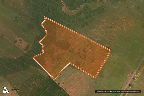 Imagem de satélite de Chacara Arara Azul em RIO VERDE DE MATO GROSSO - MS