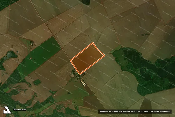 Imagem de satélite de Fazenda Quatro Irmãos Quinhão 05 em DOURADOS - MS