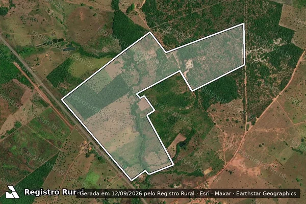 Imagem de satélite de Fazenda Santa Luzia em ARAGUATINS - TO