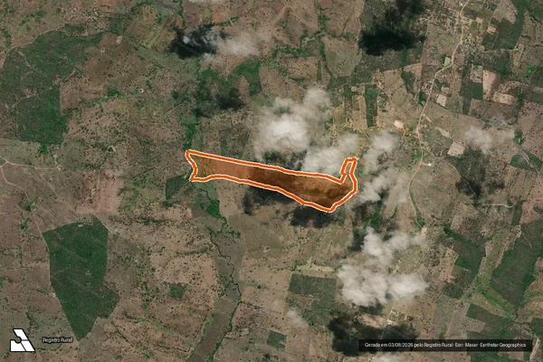 Imagem de satélite de Fazenda Poco Do Caminho em SANTANÓPOLIS - BA