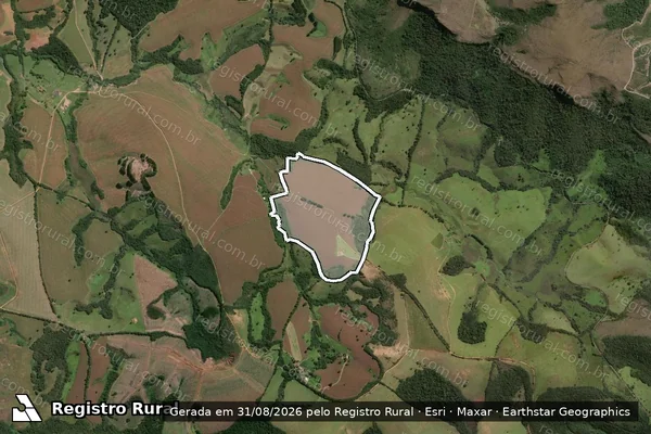 Imagem de satélite de FAZENDA DA TRAITUBA em CRUZÍLIA - MG