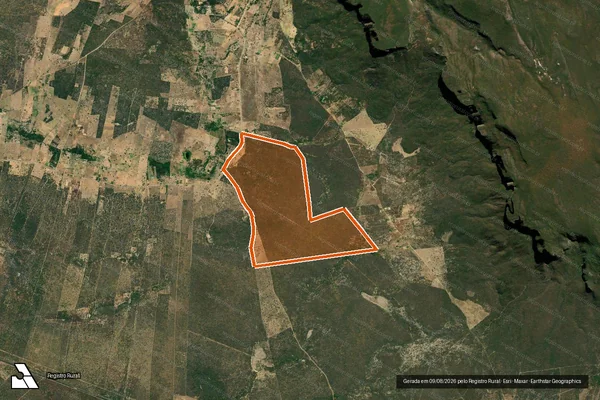 Imagem de satélite de Fazenda Cristalina em OLIVEIRA DOS BREJINHOS - BA