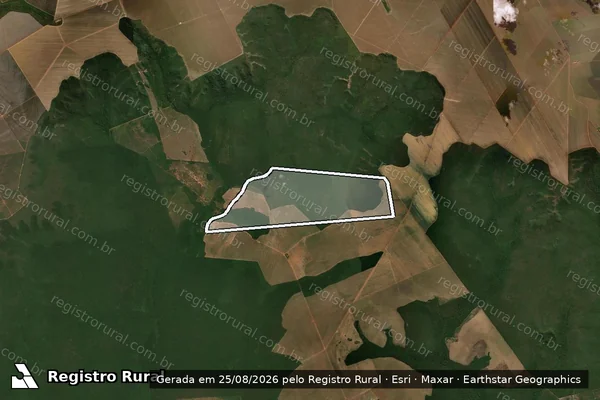Imagem de satélite de Fazenda Simenthal Ii em NOBRES - MT