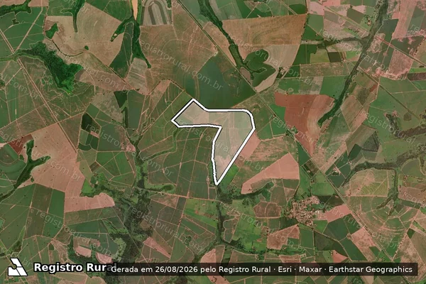 Imagem de satélite de Fazenda Favorita III em OLÍMPIA - SP
