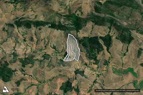 Imagem de satélite de Sitio Alvorada em ALVARENGA - MG