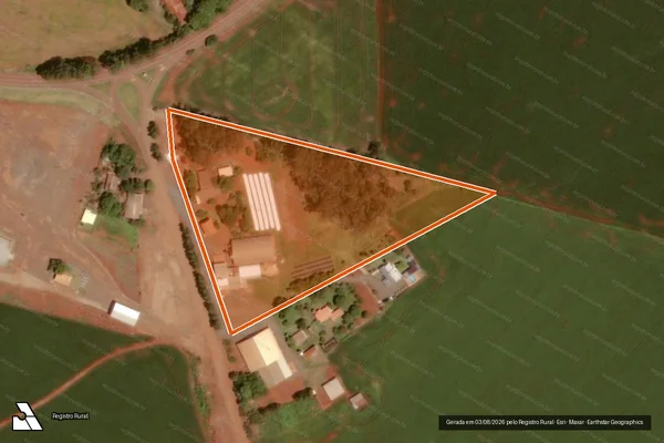 Imagem de satélite de FAZENDA CABECEIRA DO CEDRO em ARAL MOREIRA - MS