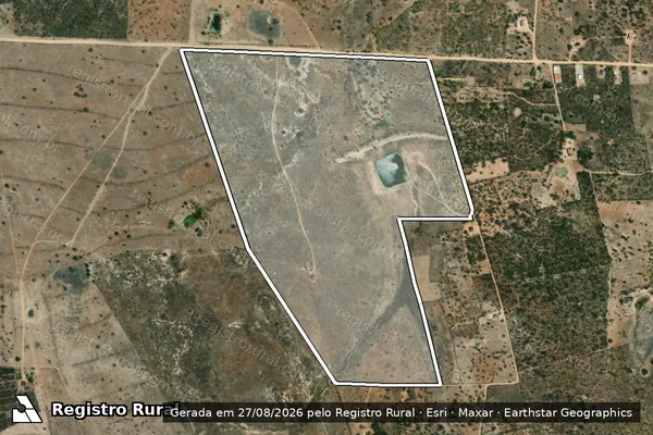 Imagem de satélite de Fazenda Cipó de Leite em SANTALUZ - BA