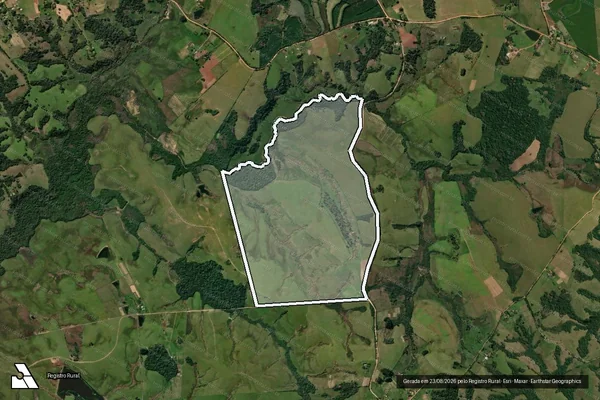 Imagem de satélite de Granja Do Salso Ii em Santa Maria - RS