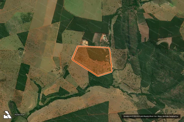 Imagem de satélite de Fazenda Amorim em POMPÉU - MG
