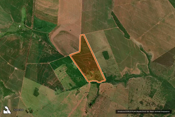 Imagem de satélite de Fazenda Baracaja-Para em AMAMBAI - MS