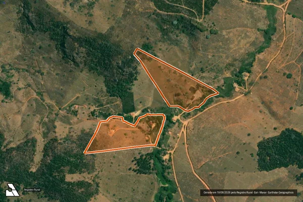 Imagem de satélite de Fazenda Tres Barras em RAUL SOARES - MG