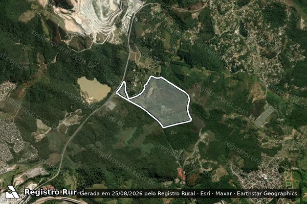 Imagem de satélite de Fazenda Capelinha em GUARULHOS - SP