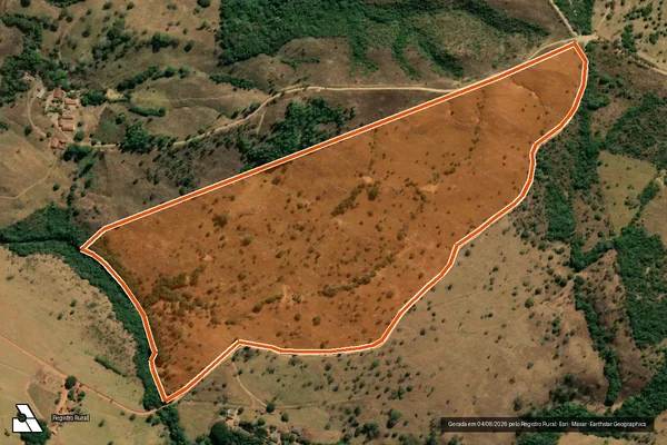 Imagem de satélite de FAZENDA SAO JOAO em ALEXÂNIA - GO