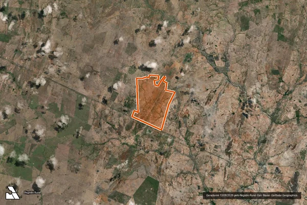 Imagem de satélite de FAZENDA BELA VISTA em PALMAS DE MONTE ALTO - BA
