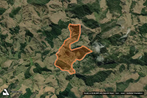 Imagem de satélite de Fazenda Agua Doce em SANTA RITA DE JACUTINGA - MG