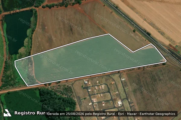 Imagem de satélite de Fazenda Sao Geraldo Gl. 2 - Area A em SERTÃOZINHO - SP