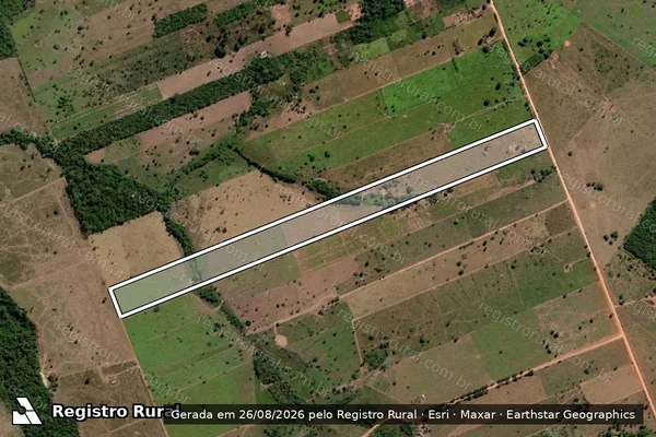 Imagem de satélite de Lote rural 818-B em CARLINDA - MT