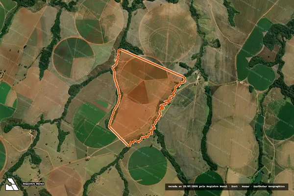 Imagem de satélite de FAZENDA SAO GABRIEL I em ARAXÁ - MG