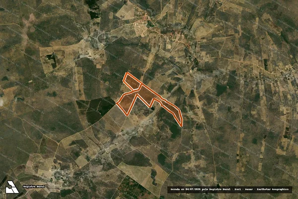 Imagem de satélite de FAZENDA PONTA NEGRA - GLEBA 02 em TREMEDAL - BA
