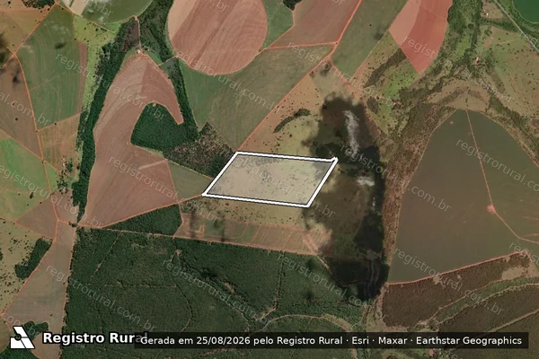 Imagem de satélite de Fazenda Tamboril E Jatai em PRATA - MG