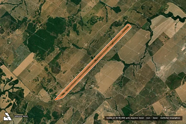 Imagem de satélite de LOTE Nº 046 C em NOVA GUARITA - MT