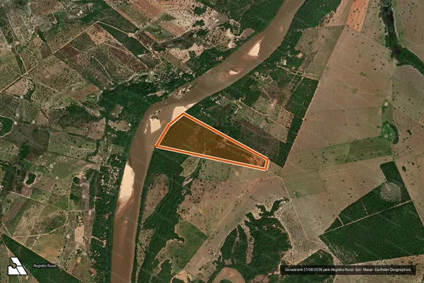 Imagem de satélite de FAZENDA SAO JOAO em MONTES CLAROS DE GOIÁS - GO
