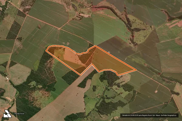 Imagem de satélite de FAZENDA POUSO ALTO E BOM JARDIM em PIRACANJUBA - GO